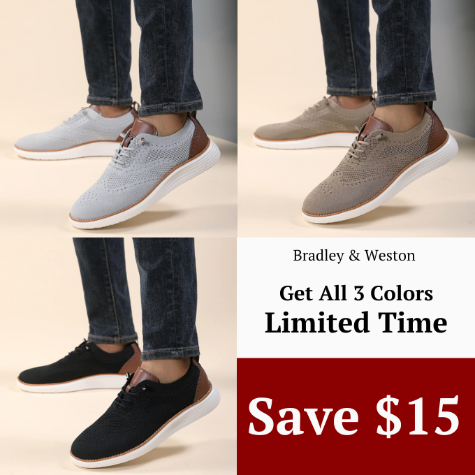Zapatillas deportivas de vestir tipo brogue ultracómodas para hombre