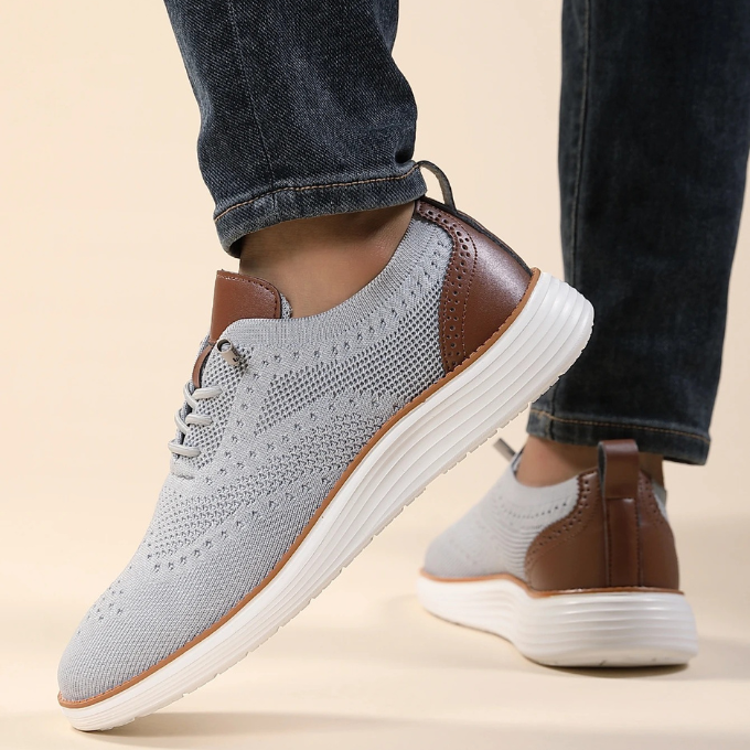 Zapatillas deportivas de vestir tipo brogue ultracómodas para hombre