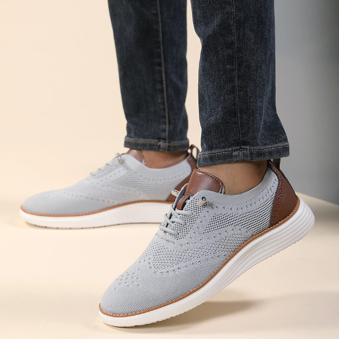 Zapatillas deportivas de vestir tipo brogue ultracómodas para hombre