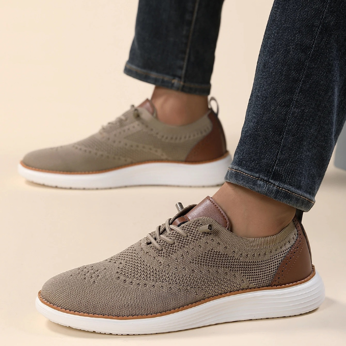 Zapatillas deportivas de vestir tipo brogue ultracómodas para hombre