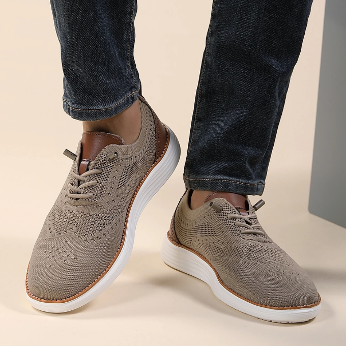 Zapatillas deportivas de vestir tipo brogue ultracómodas para hombre