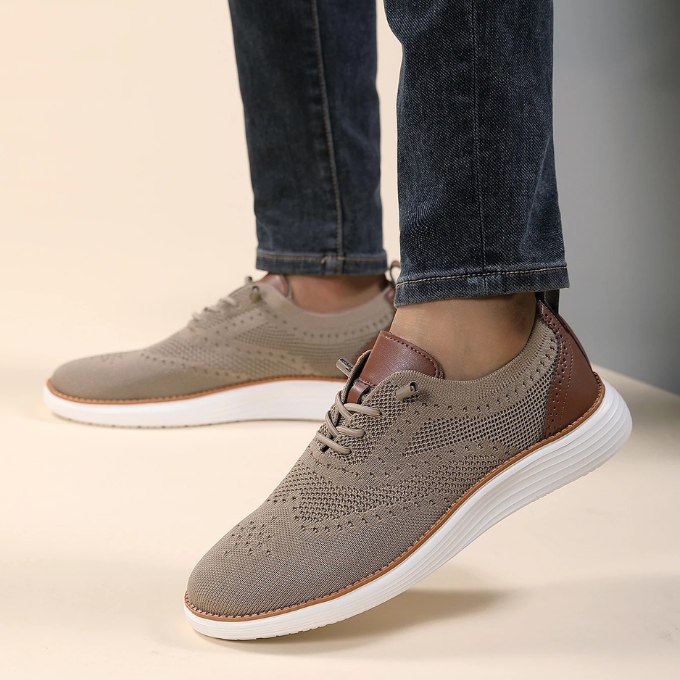 Zapatillas deportivas de vestir tipo brogue ultracómodas para hombre