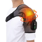 Almohadilla eléctrica calefactora para hombros de hombre con vibración y envoltura para el cuello para paquete térmico