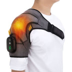 Almohadilla eléctrica calefactora para hombros de hombre con vibración y envoltura para el cuello para paquete térmico
