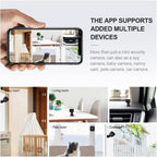 Mini cámara de seguridad oculta para interiores 4K WiFi con visión nocturna