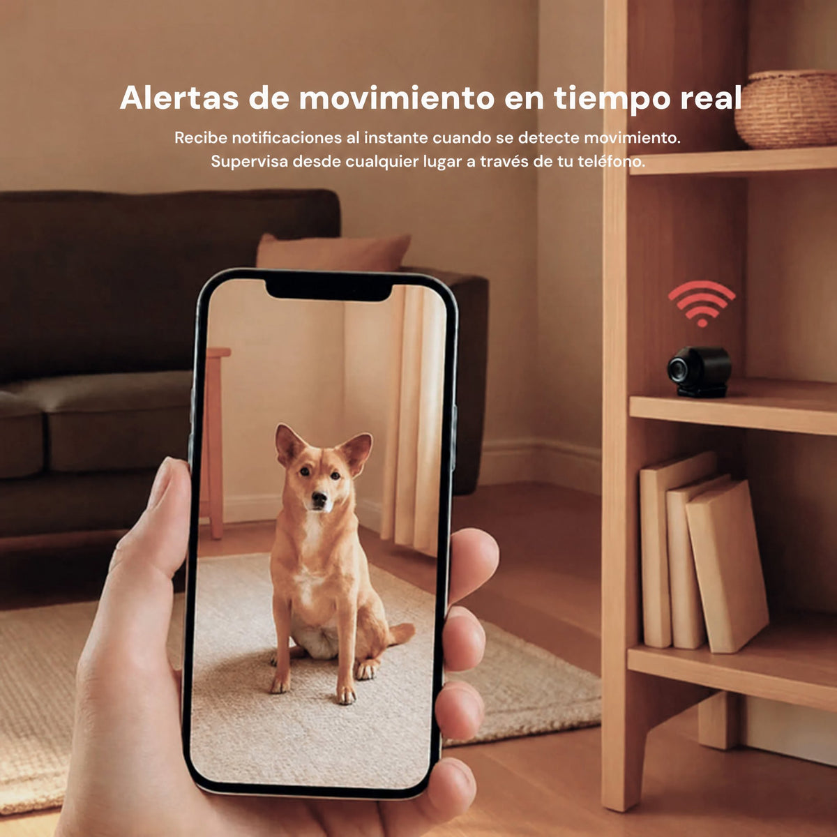 Mini cámara inalámbrica oculta con audio para videovigilancia en casa