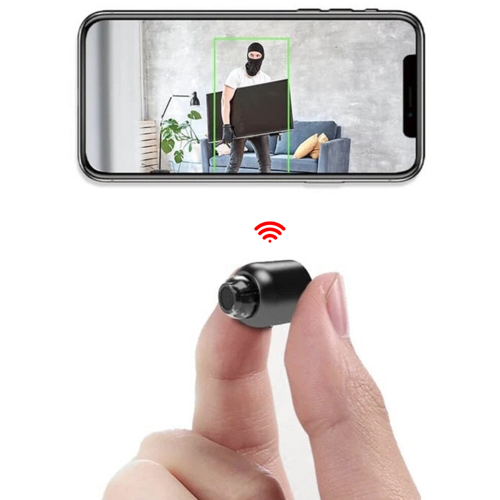 Mini cámara inalámbrica oculta con audio para videovigilancia en casa
