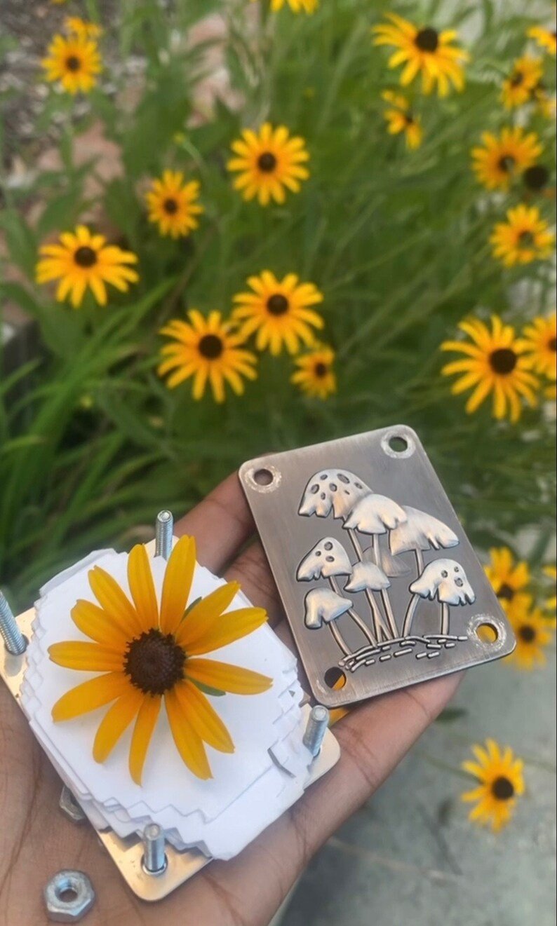 Mini Flower Press | Prensa de flores mini | Creador compacto de recuerdos botánicos | Herramienta de manualidades portát