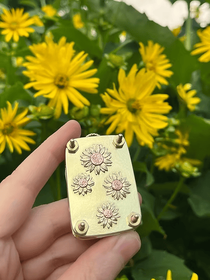 Mini Flower Press | Prensa de flores mini | Creador compacto de recuerdos botánicos | Herramienta de manualidades portát