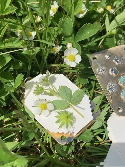 Mini Flower Press | Prensa de flores mini | Creador compacto de recuerdos botánicos | Herramienta de manualidades portát
