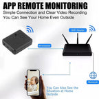 Mini cámara de seguridad WiFi HD unisex para vigilancia discreta del hogar.