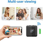 Mini cámara de seguridad inalámbrica WiFi 1080P - Control por aplicación para interiores y exteriores