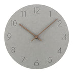 Reloj de pared minimalista escandinavo con agujas de madera y mecanismo silencioso