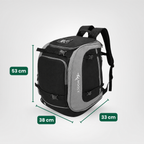 Mochila de esquí 65 L | Bolsa para botas de esquí con compartimento para casco y gafas | Tejido Oxford, tirantes ajustab