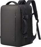 Mochila de viaje impermeable expandible 26–45 L con funda para portátil y opción de bolsa de deporte