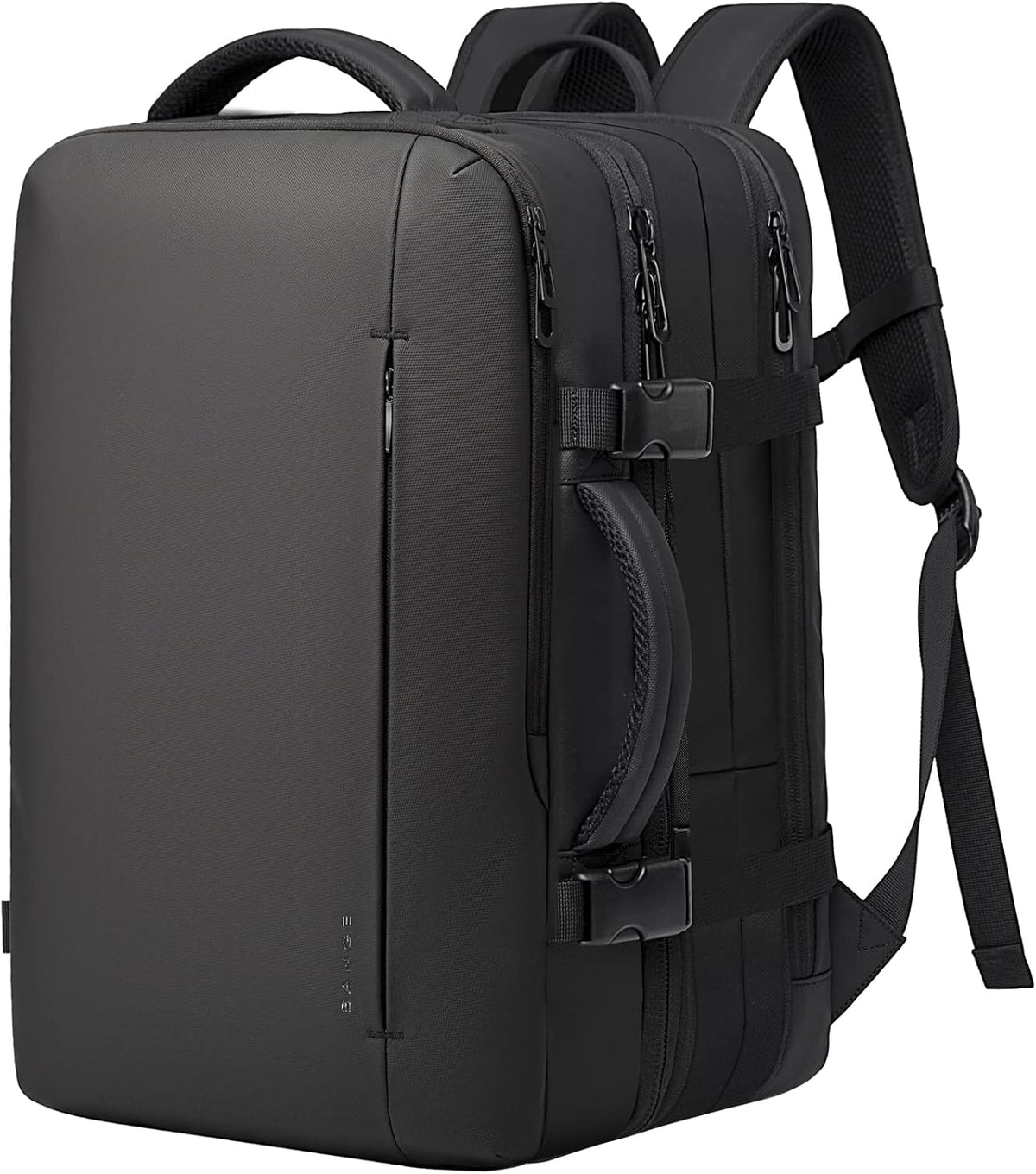 Mochila de viaje impermeable expandible 26–45 L con funda para portátil y opción de bolsa de deporte