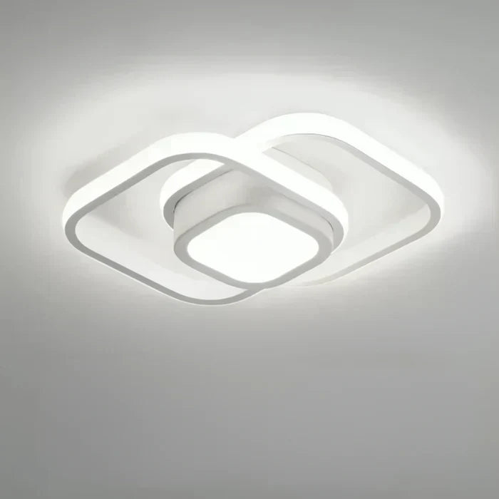 Lámpara de techo LED moderna de doble anillo - Anillos crepusculares
