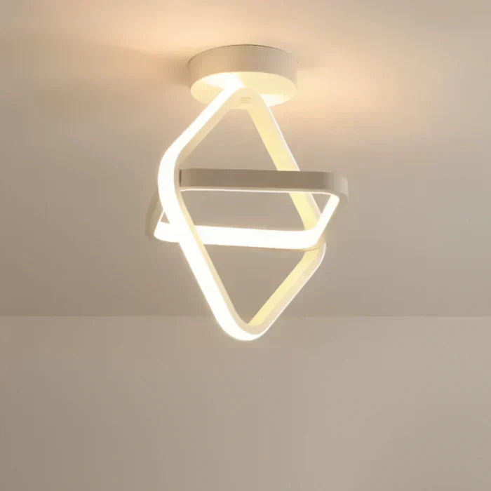 Lámpara de techo LED moderna de doble anillo - Anillos crepusculares