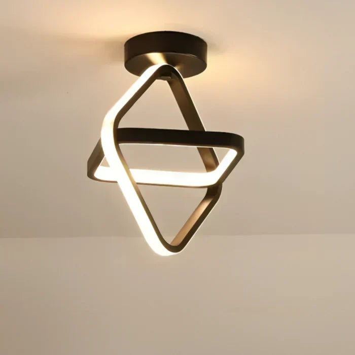 Lámpara de techo LED moderna de doble anillo - Anillos crepusculares