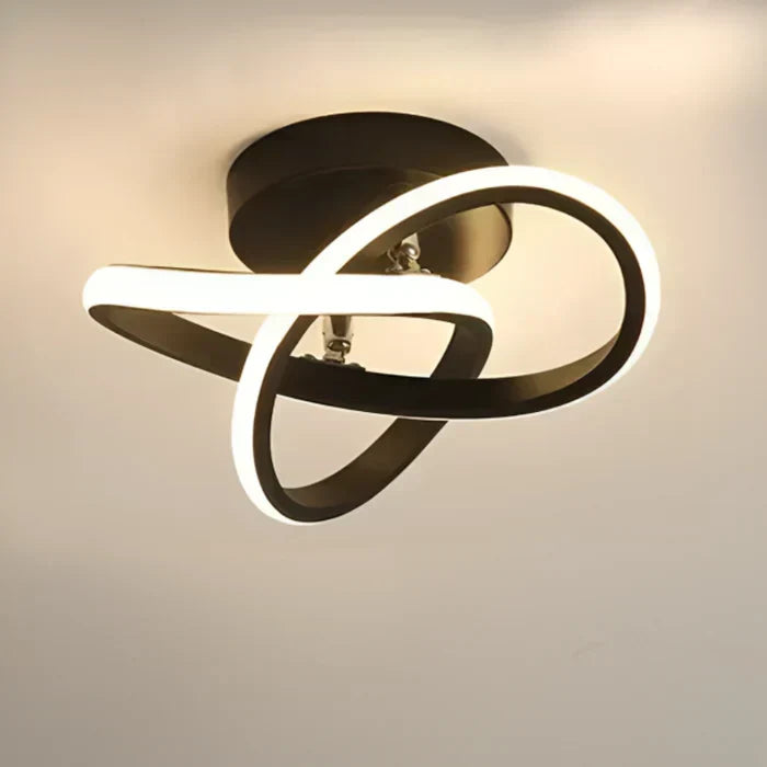 Lámpara de techo LED moderna de doble anillo - Anillos crepusculares