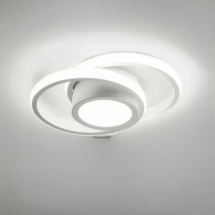 Lámpara de techo LED moderna de doble anillo - Anillos crepusculares
