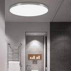 Lámpara de techo redonda de diseño plano LED Acrílico Negro Blanco Oro Plata Iluminación de techo moderna Ahorro de energía Sala de estar Dormitorio