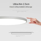 Lámpara de techo redonda de diseño plano LED Acrílico Negro Blanco Oro Plata Iluminación de techo moderna Ahorro de energía Sala de estar Dormitorio