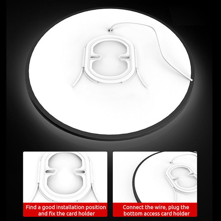 Lámpara de techo redonda de diseño plano LED Acrílico Negro Blanco Oro Plata Iluminación de techo moderna Ahorro de energía Sala de estar Dormitorio