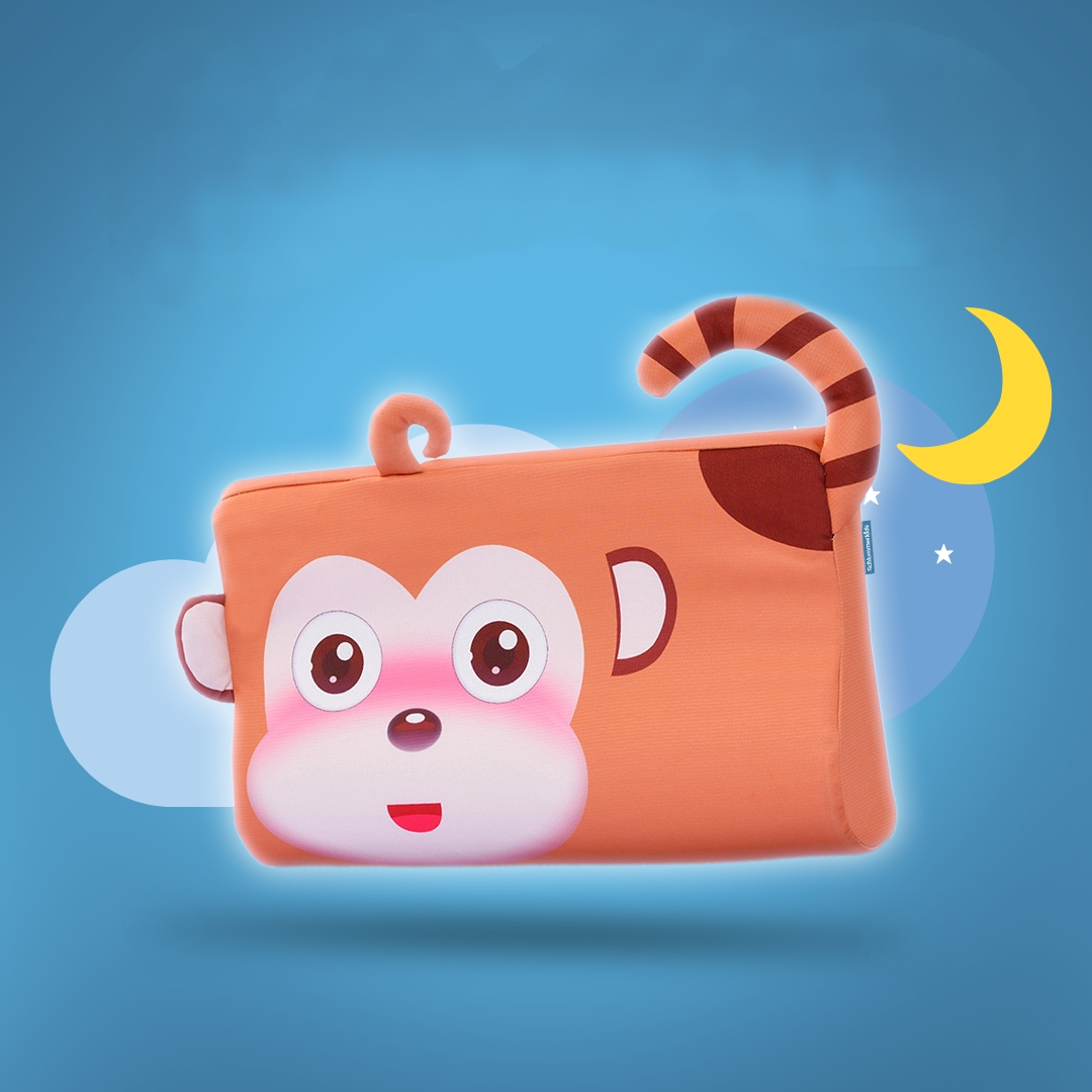 CuddlyPillow – Almohada ergonómica transpirable para niños | Soporte para el cuello y posición saludable para dormir