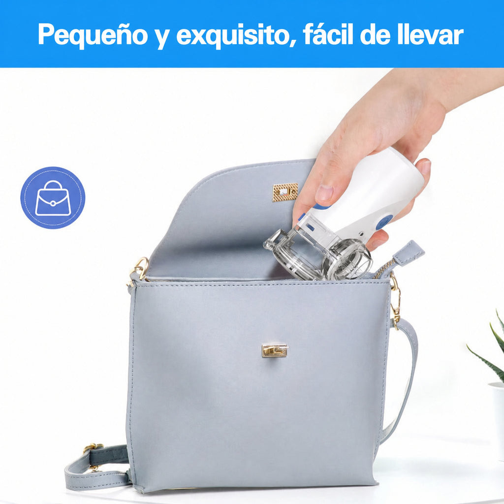 Nebulizador portátil de malla ultrasónica, dispositivo compacto de niebla silenciosa para uso personal