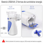 Nebulizador portátil de malla ultrasónica, dispositivo compacto de niebla silenciosa para uso personal