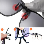 Gafas de sol polarizadas con clip abatible para gafas graduadas