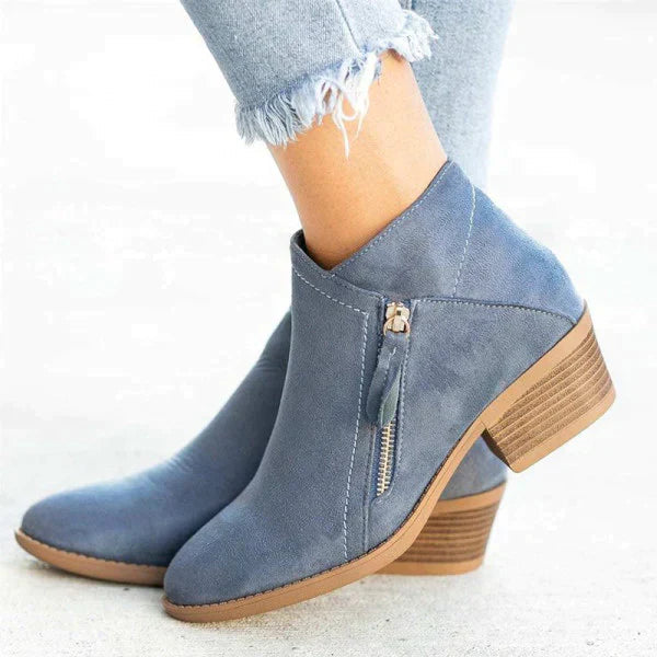 Botas ortopédicas de cuero para mujer