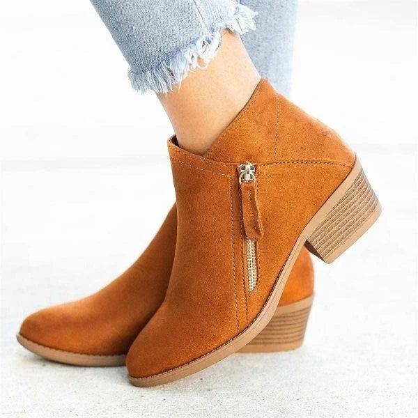 Botas ortopédicas de cuero para mujer