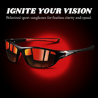 VISIONEDGE – Gafas de sol Polaroid con protección UV400 y agarre de goma