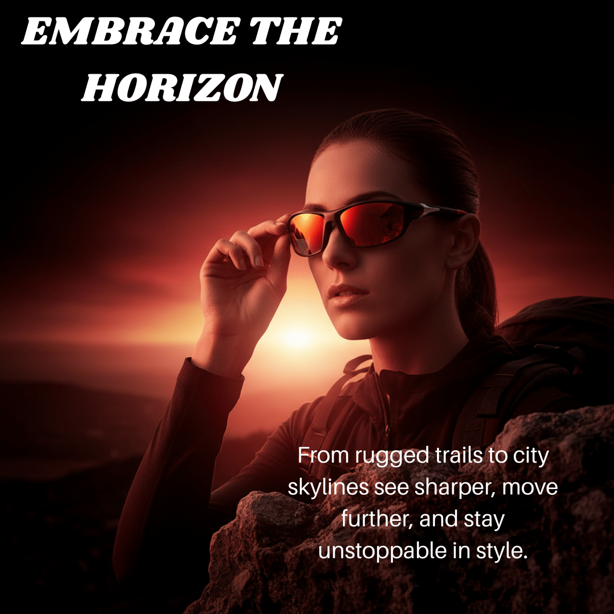 VISIONEDGE – Gafas de sol Polaroid con protección UV400 y agarre de goma