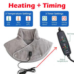 Masajeador de cuello y hombros con calefacción USB y vibración