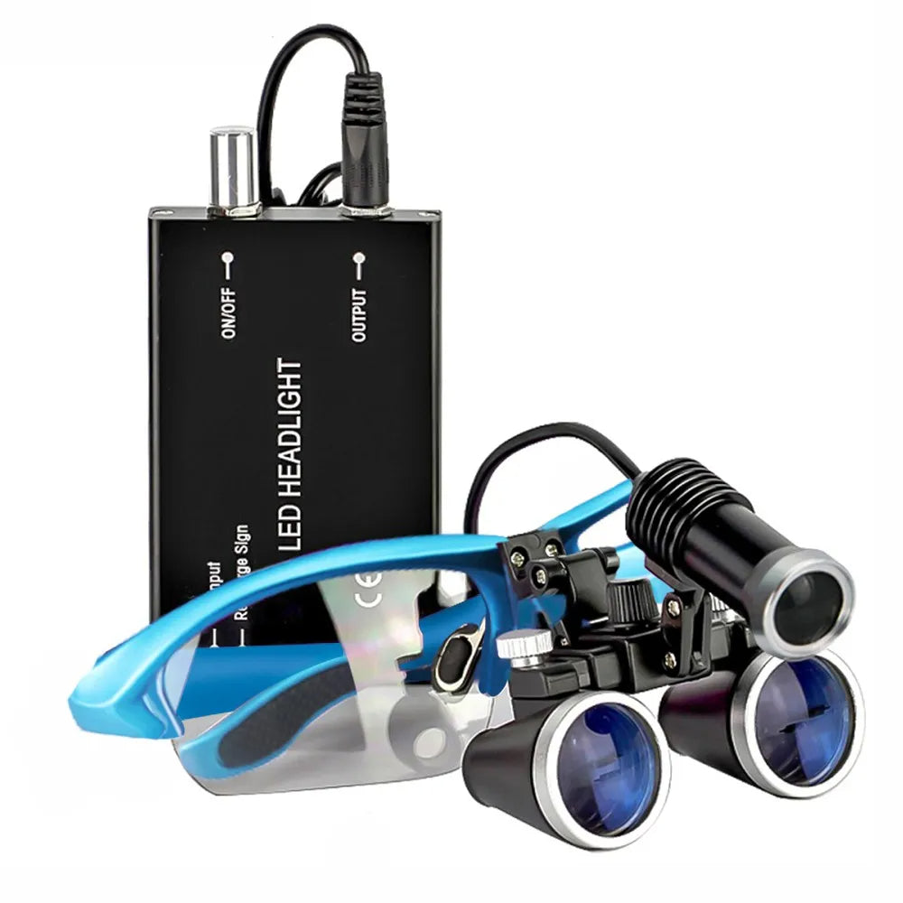OrionView lupas dentales con luz LED y aumento binocular