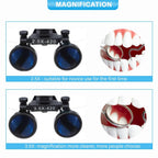 OrionView lupas dentales con luz LED y aumento binocular