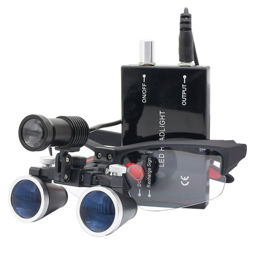 OrionView lupas dentales con luz LED y aumento binocular