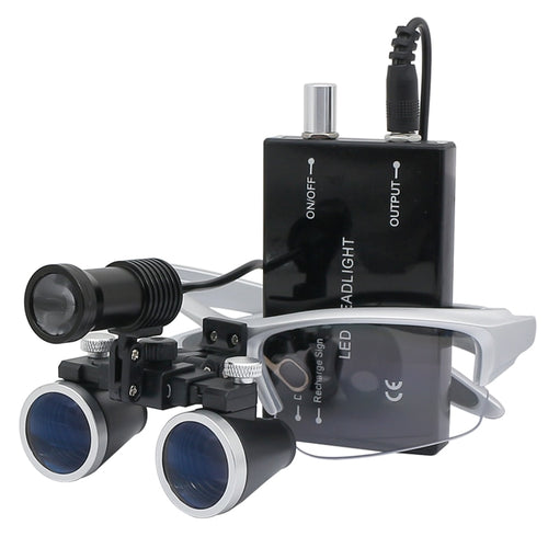 OrionView lupas dentales con luz LED y aumento binocular