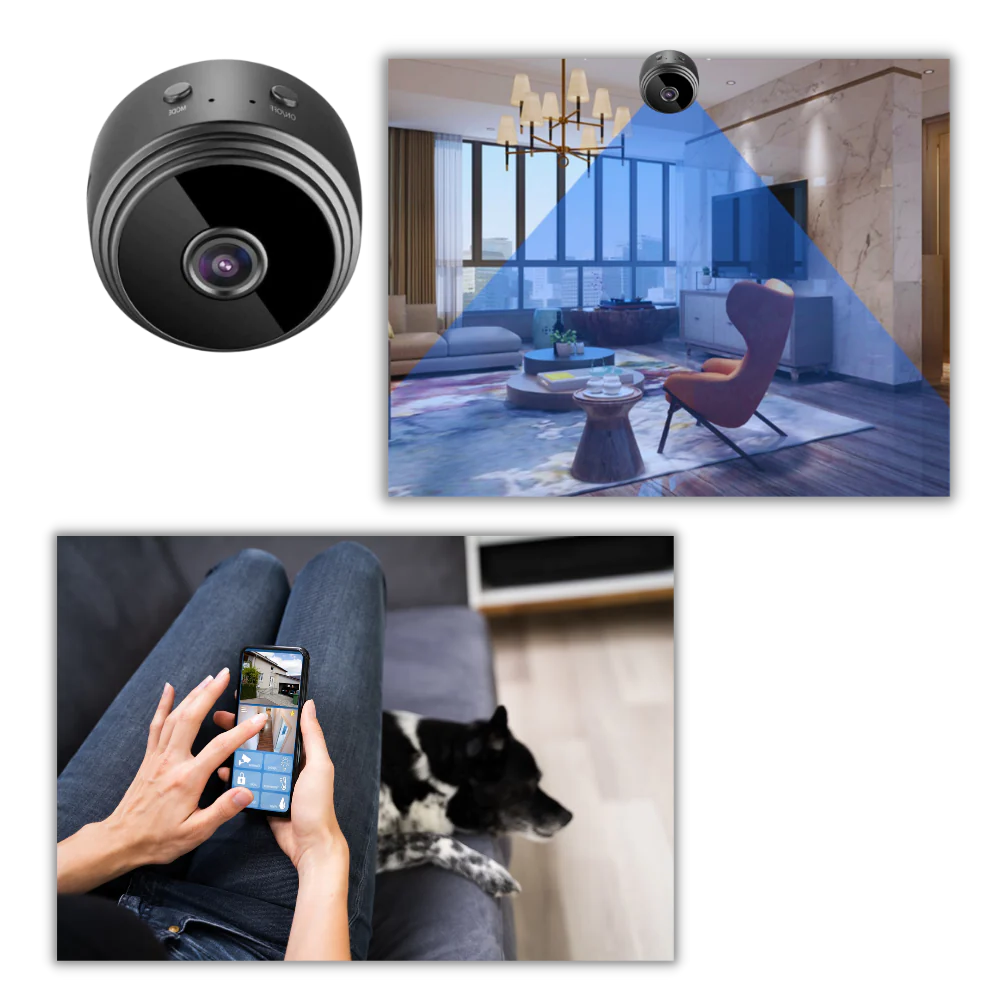 Mini cámara de seguridad inalámbrica con soporte magnético, cámara WiFi para interiores, otoño de 2025, visión nocturna, alertas de movimiento