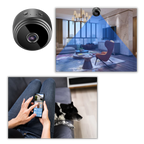 Mini cámara de seguridad inalámbrica con soporte magnético, cámara WiFi para interiores, otoño de 2025, visión nocturna, alertas de movimiento