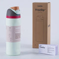 RVS Drinkfles 710ml con Geïntegreerd Rietje Handvat Dubbelwandige Isolatie 24u Koud BPA-Vrij Sport Reizen