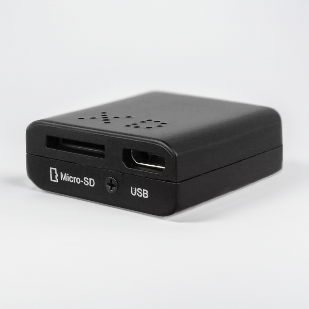 Cámara de seguridad HD compacta con audio, detección de movimiento y visión nocturna para vigilancia del hogar y la oficina.