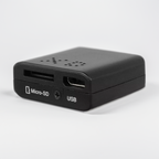Cámara de seguridad HD compacta con audio, detección de movimiento y visión nocturna para vigilancia del hogar y la oficina.