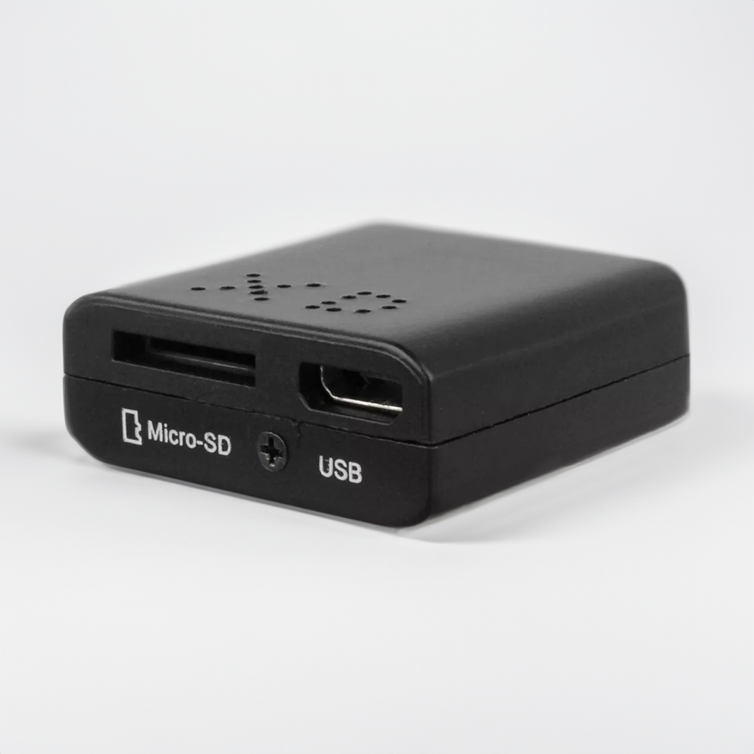 Cámara de seguridad HD compacta con audio, detección de movimiento y visión nocturna para vigilancia del hogar y la oficina.