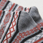 Calcetines térmicos de invierno de mezcla de lana con estampado nórdico