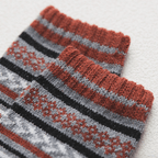Calcetines térmicos de invierno de mezcla de lana con estampado nórdico