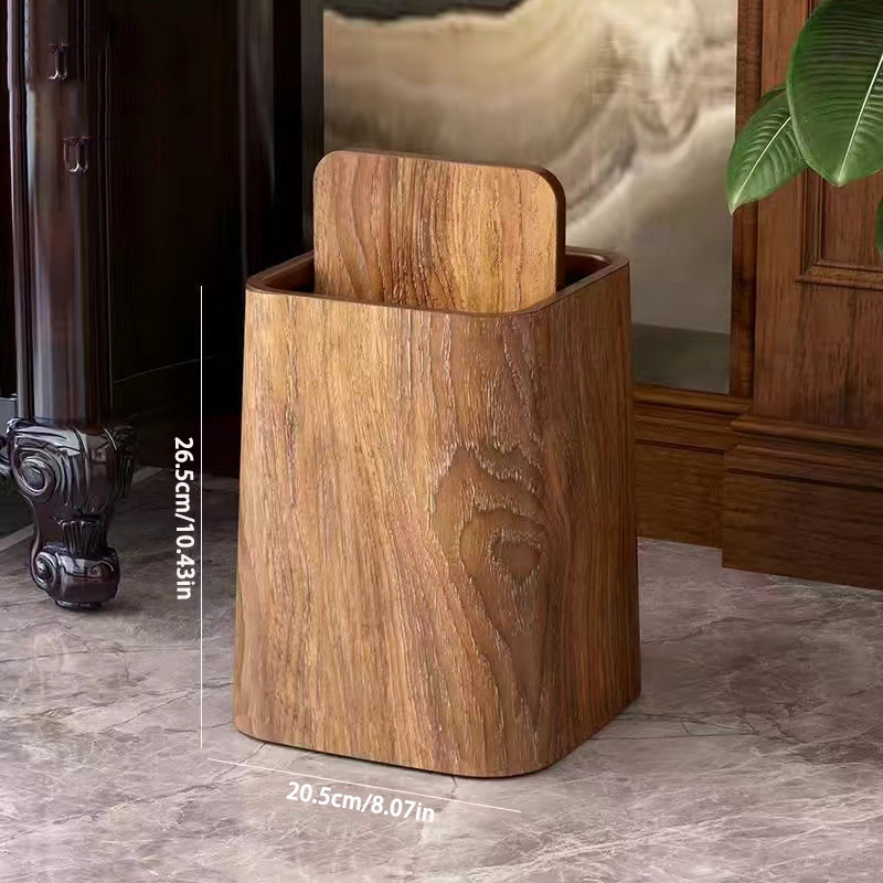 Papelera de mármol | Tapa giratoria elegante